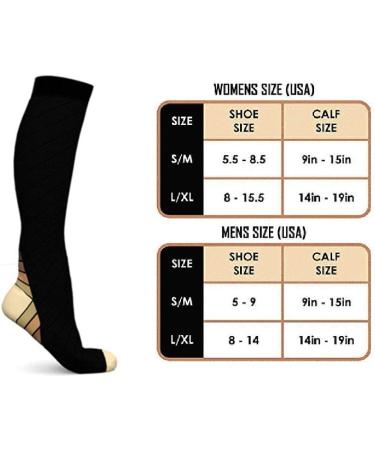 Buy ZLYJ Compression Socks for Men & Women Sports Knee High Travel & Ankle Protection Pink | International Shipping - Buy Online on GoSupps.com