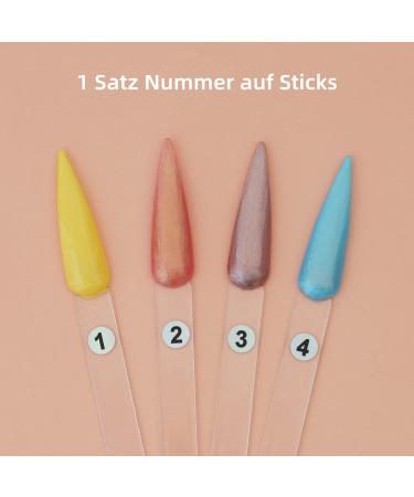 50 Pieces Transparent Nail Pattern Tips with Number Stickers - Stiletto Nail Display Ring for Nail Studios | Nail Accessories for Professionals - Buy Online on GoSupps.com