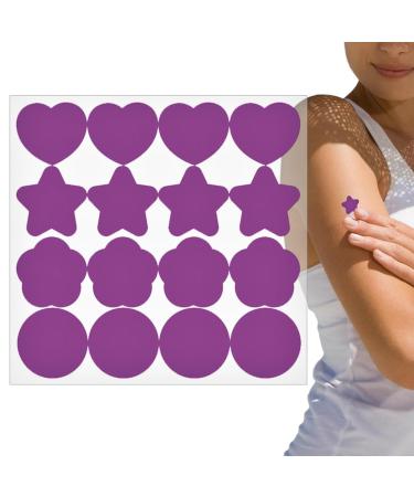 16Pcs Purple UV Stickers for Sunscreen 48 Count UV Detection Reminder Waterproof UV Stickers Know When to Re-Apply Sunscreen UV Detecting Patches for Beach Swimming Facial Sunscreens - Buy Online on GoSupps.com