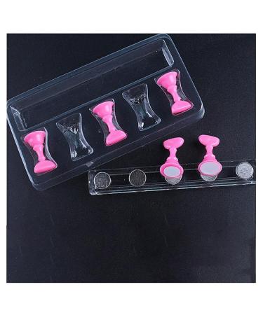 dijiusidy Press on Nail Stand High-ranking Fashionable Different Sturdy Exquisite Appearance Long Service Life Bead Practice Sheet Type 1
