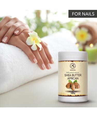 AROMATIKA 100% Pure Shea Butter 1000g - Refined Body, Hair, Face Care - Butyrospermum Parkii - Buy Online on GoSupps.com