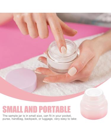 POPETPOP Small Cream Jar Sample Containers Lotion Jar Containers with Lids Small Jar Makeup Container Body Scrub Containers Sample Jars Buttercream Creami Travel Cosmetic Plastic Glass 6.3x6.3cm As Shown - Buy Online on GoSupps.com