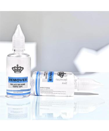 Crown Remover for Lace Wig Bond Toupee Tape - Fast Acting Hair Extensions Remover Wig Glue Remover Tape in Hair Extensions Adhesive Remover Removes Hair Glue Wig Tape Double Sided Extension Tape 1 Fl Oz Wig Adhesive Remover
