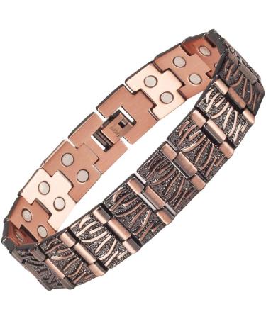 Men's Copper Magnetic Bracelets | 99.99% Solid Copper Double-Row Magnetic Anklet | Ultra Strength Men s Magnetic Jewelry - Buy Online on GoSupps.com