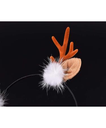 DS.DISTINCTIVE STYLE Deer Antler Headband Reindeer Fawn Horn Hair Accessories for Christmas Light Brown - Buy Online on GoSupps.com