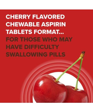 Buy Bayer Aspirin Low Dose 81 mg Chewable Tablets - Cherry Flavor Pain Reliever 216 Tablets (6 Pack) - International Shipping Available - Buy Online on GoSupps.com