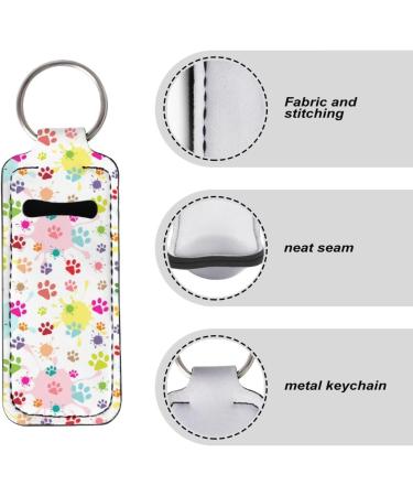 Panskyllis Colorful Dog Paw Lip Gloss Holder Lip Balm Portable Pocket Travel Accessories Chapstick Holder Fit for Most Standard Lip Balm Chapstick - Buy Online on GoSupps.com