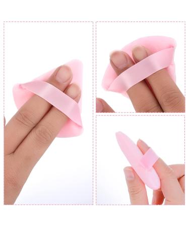 Sibba Triangle Shape Powder Puff Set 3 Soft Cosmetic Sponges for Loose Powder & Foundation | Large Cotton Makeup Cushions (Pink) International Shipping Available - Buy Online on GoSupps.com