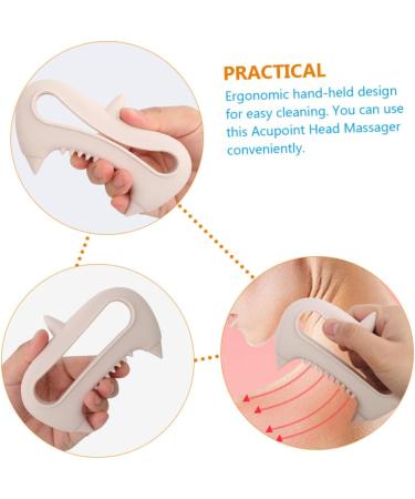 Magiclulu Acupuncture Massage Device - Silicone Hand Massager & Scalp Roller Tool for Head Care - Buy Online on GoSupps.com