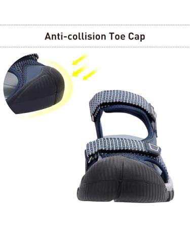 CAMEL CROWN Women's Hiking Sandals Waterproof Closed Toe Water Adjustable Athletic Outdoor - Blue - 8.5 - Buy Online on GoSupps.com