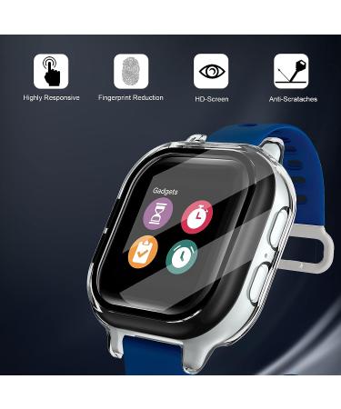 2 Pack Kuaguozhe Case Compatible for Gizmo Watch 2 Screen Protector for Kids(2 Pack)  Hard PC Overall Protective Case and Tempered Glass Screen Protector for Verizon Gizmo Watch 2 Clear+Clear Clear+Clear for Gizmo Watch 2 - Buy Online on GoSupps.com