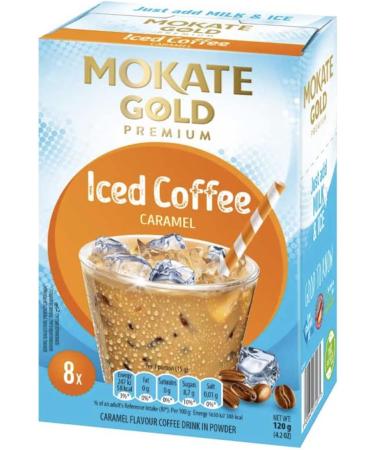 Mokate Gold Premium iced coffee - Caramel - Pack of 6 - 120g - Buy Online on GoSupps.com