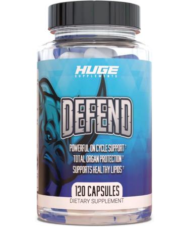 Huge Supplements Defend Cycle Support - Powerful On Cycle Support & Liver Assist - Milk Thistle, TUDCA, Hawthorn Berry & More (120 Capsules)