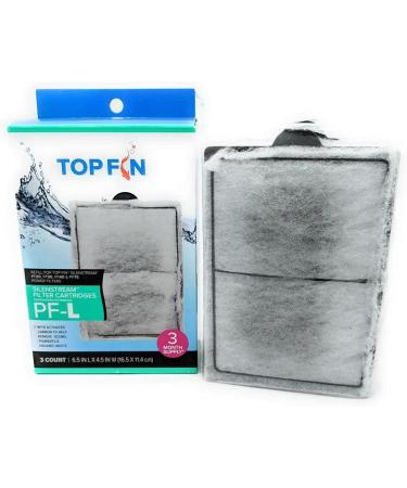 Top Fin Silentstream PF-L Refill 6.5in x 4.5 - (3 Pack) for PF20, PF30, PF40, PF75 Power Filters - Buy Online on GoSupps.com