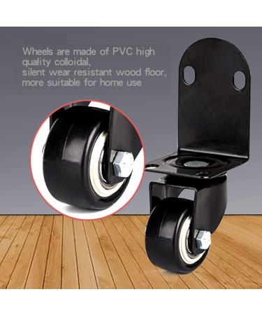 Threaded Shaft Swivel Castors Ball Castors Set of 4Swivel Castors L Shape Bracket Castors Furniture Castor with Brakes 120kg Load Capacity for Cots Flower Stands Desks 2"-4 Brakes(4nobrakes 1.5in) 1.5in 4nobrakes - Buy Online on GoSupps.com