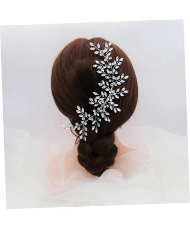 FOMIYES Wedding Side Comb Crystal Hair Comb Leaf Crystal Comb Rhinestone Clip Comb Bridal Hair Clip Vine Side Comb Leaf Hair Comb Wedding Side Headpiece Wedding Dress Accessories Bride - Buy Online on GoSupps.com
