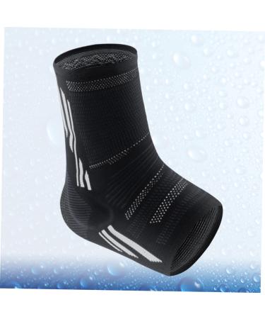 Buy 1pc Silicone Ankle Brace - Support Sleeve for Sprained Ankle | Black Ankle Pads for Running - 24x11cm - Buy Online on GoSupps.com