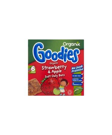 Organix Goodies Organic Soft Oaty Bars - Strawberry & Apple 12mth+ (6x30g) - Pack of 2