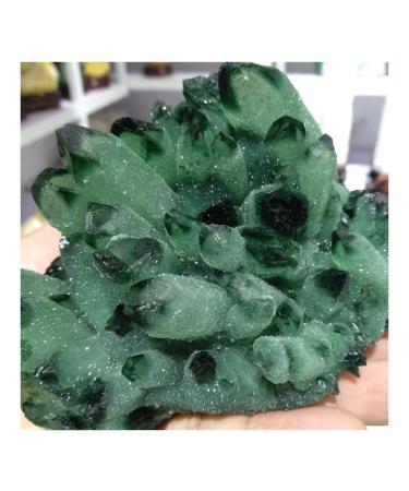 for 950g Green Ghost Phantom Quartz Crystal Cluster Specimen Full of Texture
