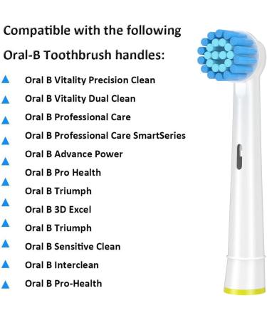 Qlebao 16 Pack Replacement Brushes Compatible with Oral-B Electric Toothbrushes - Precision & Sensitive Series - Buy Online on GoSupps.com