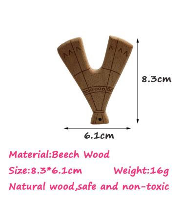 10pcs Cartoon Wood Tower Pendant | Natural Animal Shape Beech Wooden Handmade | DIY Beading Necklace Pendant - Buy Online on GoSupps.com