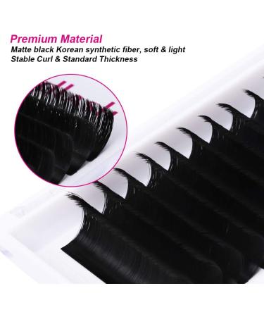 D Curl 0.05 Easy Fan Lashes 15-20mm Mixed Length Russian Eyelashes - Natural Look Self Fanning Eye Lashes Extensions - Buy Online on GoSupps.com