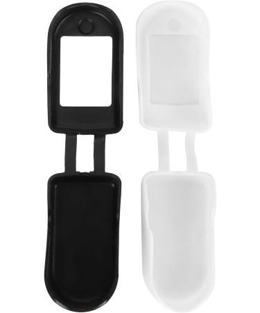 KIMISS Silicone Oximeter Case - 2-Pack Portable Protective Cover for Pulse Monitor (Black & White) - Ideal for Travel - Buy Online on GoSupps.com