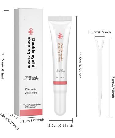 Double Eyelid Styling Cream - Waterproof Shaping & Modeling for Long-Lasting Invisible Double-fold Eyelids (2Pcs) - Buy Online on GoSupps.com