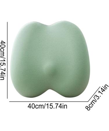 Car Seat Lumbar Cushion Soft Sponge Back Cushion Breathable - Car Seat Waist Protection Support Ergonomic Soft Sponge Backrest Cushion Green - Buy Online on GoSupps.com