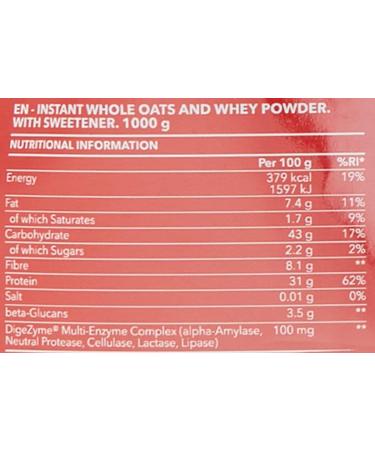 Prozis Oatmeal + Whey - Oats and whey 1000g Candy - Buy Online on GoSupps.com