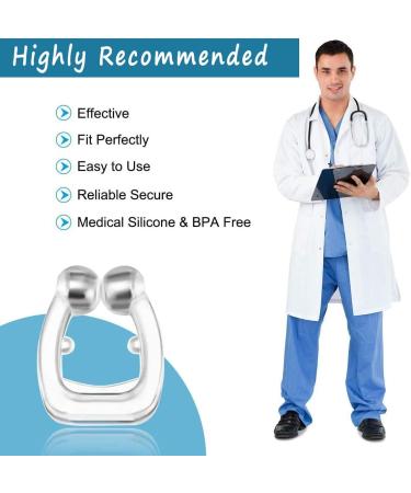 Silicone Magnetic Anti Snoring Nose Clip - 6 Pack Snoring Solution for Men and Women - Buy Online on GoSupps.com