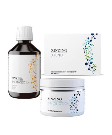 ZinZino ZinZino Health Protocol Kit - BalanceOil+ Orange-Lemon-Mint 300ml ZinoBiotic+ & Xtend - Premium Pack of 3