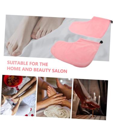 minkissy 2 Pairs Wax Therapy Warm Foot Cover Foot Paraffin Wax Paraffin Booties Paraffin Wax Cover Grooming Glove Paraffin Mitts and Booties Pedicure Bath Liners Foot Care Products Cotton - Buy Online on GoSupps.com