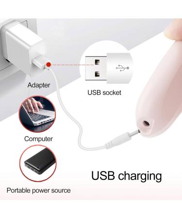 YOXIER Two-speed Electric Foot Scab Remover for Rough Cuticles Powerful Callus with Fine Grinding Head Smooth Pedicure Wand Rechargeable Led Light 2-speed Pink - Buy Online on GoSupps.com