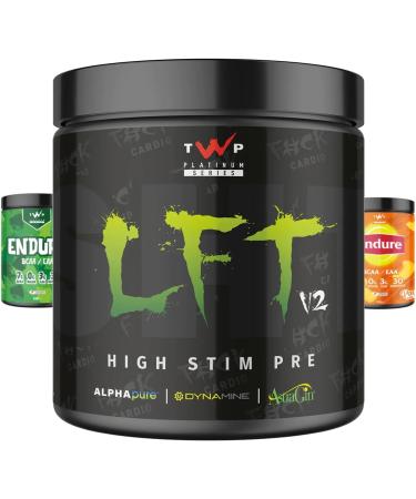 TWP Nutrition Platinum Series LFT V2 High Stim Pre Workout - 390g, 30 Servings (Green Apple) - Buy Online on GoSupps.com
