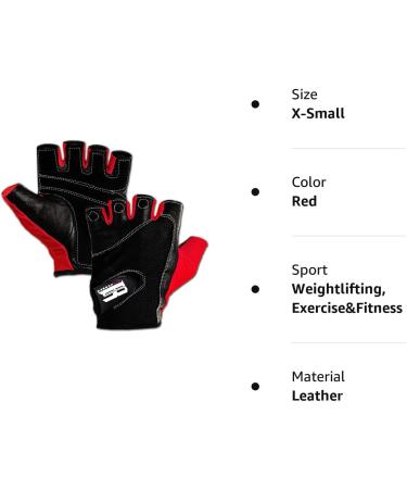 RIMSports Workout Gloves for Men and Women - Breathable Weight Lifting Gloves for Gym  Exercise  Weightlifting  Cycling  Rowing  Training Leather Palm Padded Thumb Protected Against Calluses Blister Red Medium - Buy Online on GoSupps.com