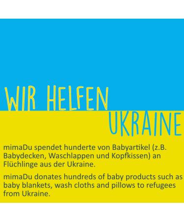 Mimadu Moltonche Baby Wash Schlopen | Oeko-Tex Baby Baden Accessories Set for Boys & Girls | 10-Pack 25x25 cm | Soft White & Turquoise - Buy Online on GoSupps.com