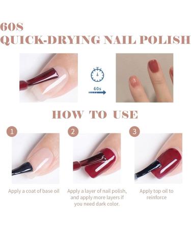 Jelly Nail Polish Pink Translucent Nail Polish Neutral Color Nude Pink Gel Nail Varnish Quick Drying Long Lasting Nail Art French Manicure DIY at Home 009 - Buy Online on GoSupps.com