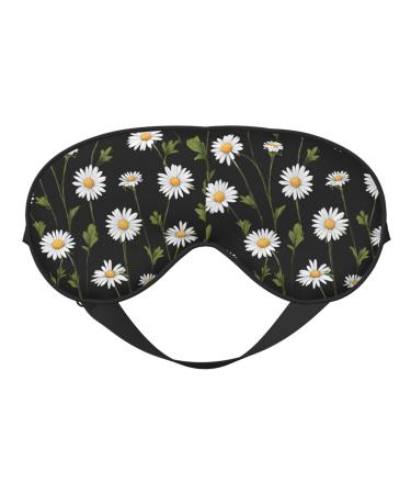 Sleep Mask Eye for Women Men Reusable Soft Blackout Eye Masks Covers for Night Better Sleep Travel Camping Road Trip Essentials Gifts for Him Her - Daisy