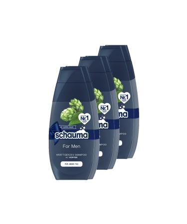 Schauma Schauma Schwarzkopf Men's Shampoo 2-Pack with Hops Strengthening Shampoo from Root to Tip (2 x 400 ml) 2-Pack 3 x 2 x 400 ml