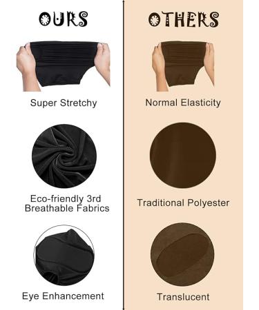 Sxglamr Black Full Cover Elastic Mask for Halloween Masquerade Cosplay - Breathable Zentai Hood Balaclava Unisex Headgear - Buy Online on GoSupps.com