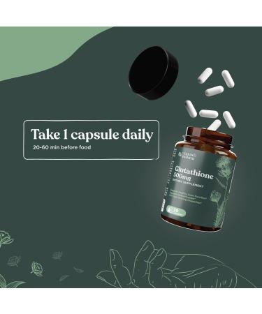 Nature Bound Glutathione Supplement 500mg - Skin Whitening Pills with Milk Thistle & Alpha Lipoic Acid - 30 Veg Capsules - Buy Online on GoSupps.com