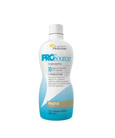Medtrition Liquid Collagen Peptides Type I & III 10 Grams Protein per 1 oz ProSource Protein Liquid - Neutral - 30 Fl Oz (Pack of 1)
