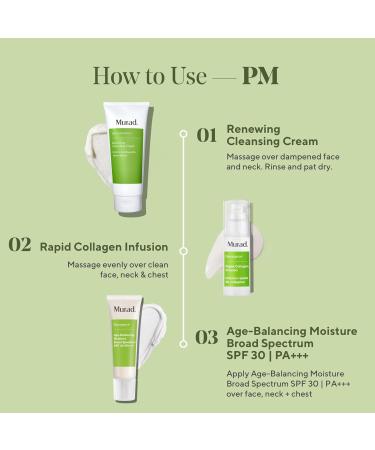 Murad Rapid Collagen Infusion - Resurgence Anti-Ageing for Face - Skin Smoothing Cream Targets Deep Wrinkles - Gentle Skin Treatment Backed by Science 30ml - Buy Online on GoSupps.com
