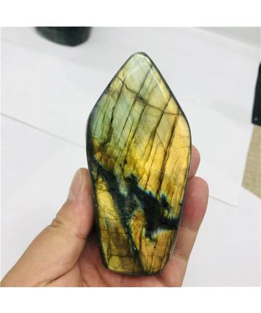 200-2600g Natural Crystal Moonstone Raw Gemstone Ornament Polished Quartz Labradorite Handicraft Decorating Stone Healing Chakra Reiki Balancing - Buy Online on GoSupps.com