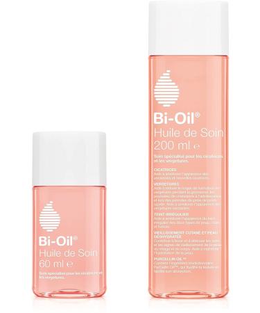 Bio-Oil My Pregnancy Ritual Bi-Oil - Specialized Skincare Oils for Stretch Marks Scars Dry Skin and Uneven Complexion - 2 Sizes: 1 x 60 ml + 1 x 200 ml
