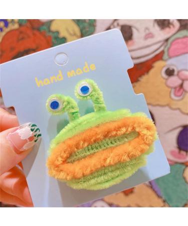 PLCPDM Creative Large Mouth Frog Shape Hairpin for Girls Taking Photo Hair Barrettes Aesthetics Plush Hair Accessories Red - Buy Online on GoSupps.com