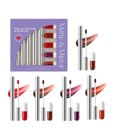 Lip Gloss Set 10 Piece Waterproof Lip Stain Long Lasting & Smudge Resistant Makeup Set for Women and Girls for Daily Use & Special Occasions