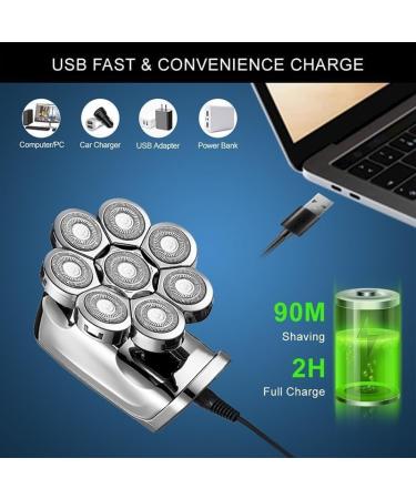 Buy Electric Razor for Men | Waterproof Bald Head Shaver & Rechargeable Hair Trimmer - Buy Online on GoSupps.com