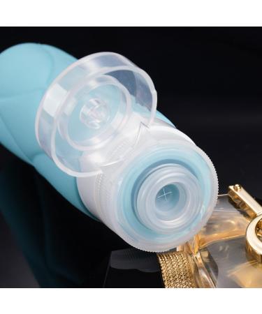 Amomela Silicone Travel Bottles - Leak Proof TSA Approved 3oz Toiletry Containers (5 Pack) | BPA Free Refillable Travel Accessories - Buy Online on GoSupps.com